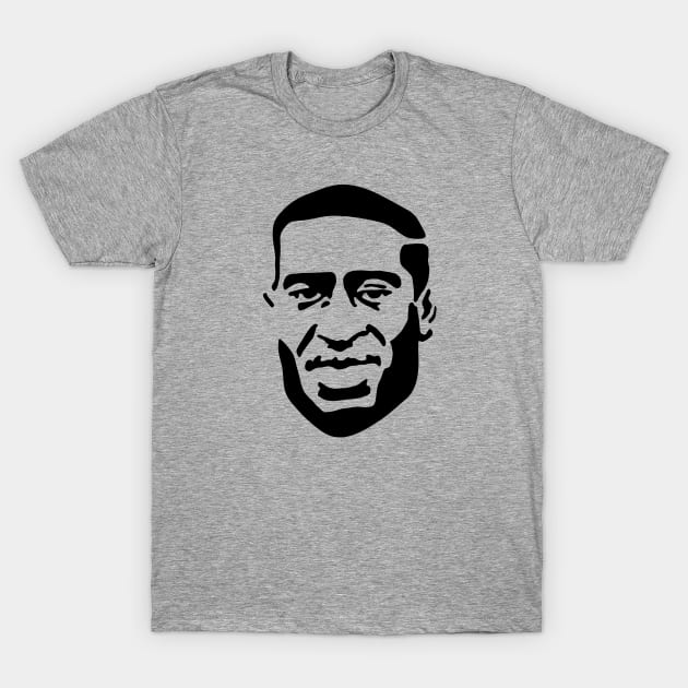 George Floyd portrait Black Lives Matter stencil art graffiti T-Shirt by LaundryFactory